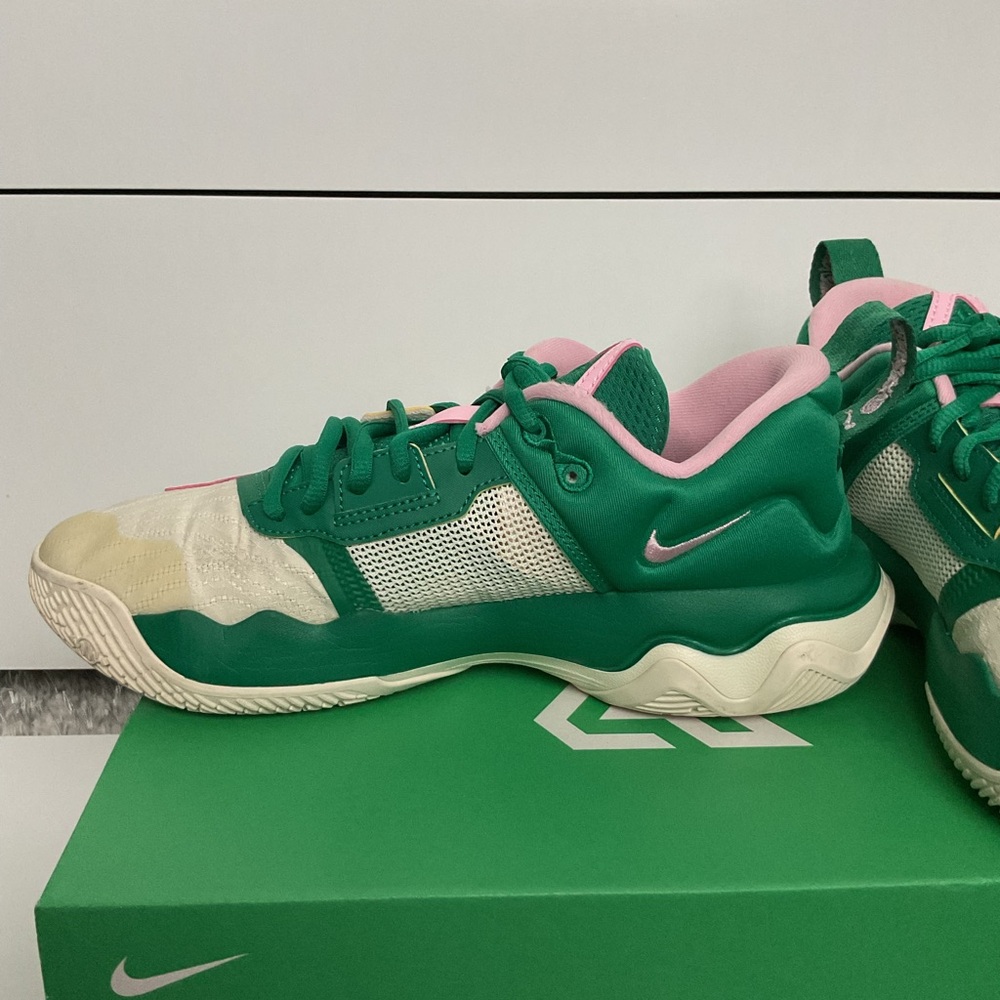Nike Green and Pink Athletic Shoes